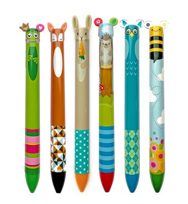 Twice As Nice Woodland 2 Color Click Pen Hedgehog
