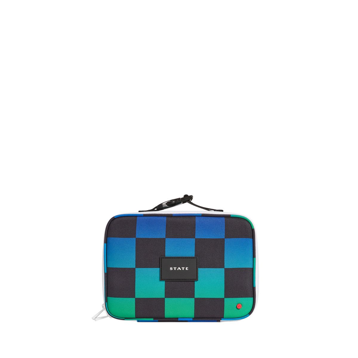 Rodgers Lunch Box Blue Checkerboard