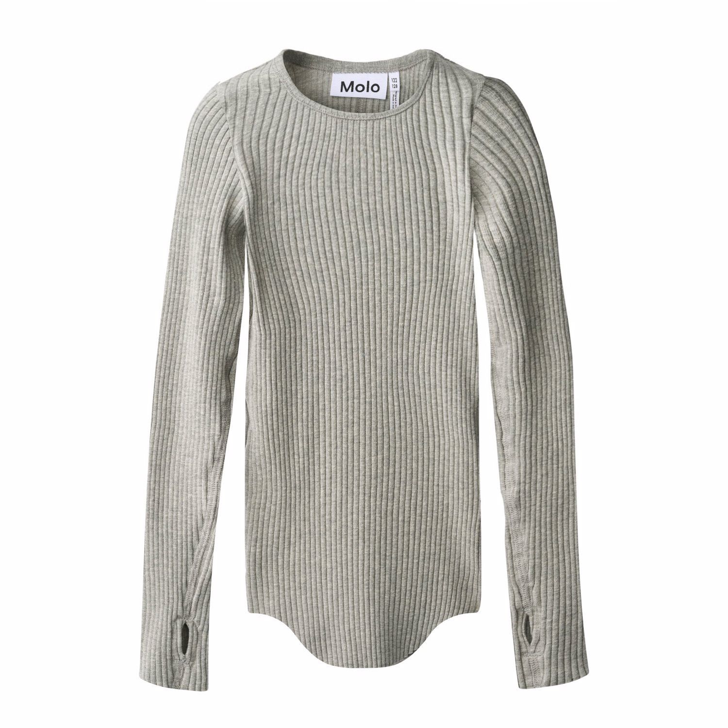 Rochelle LS Top Grey Melange