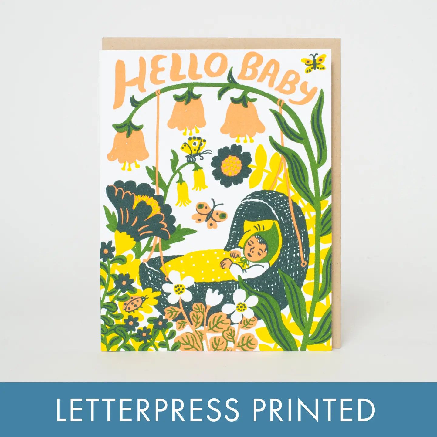Hello Baby Bassinet Card