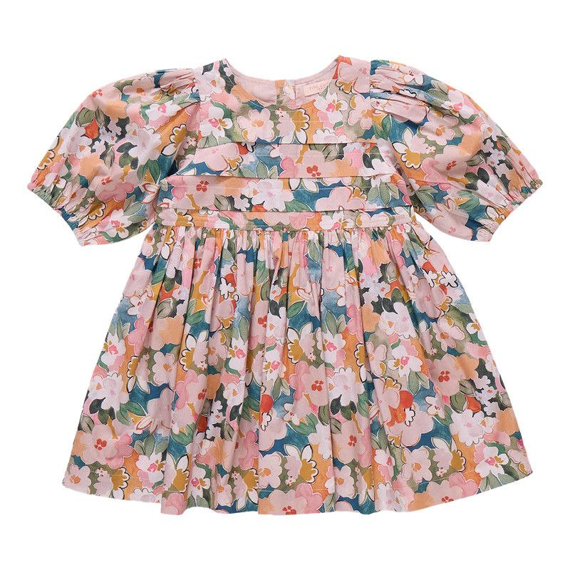 Evelyn Dress Watercolor Floral