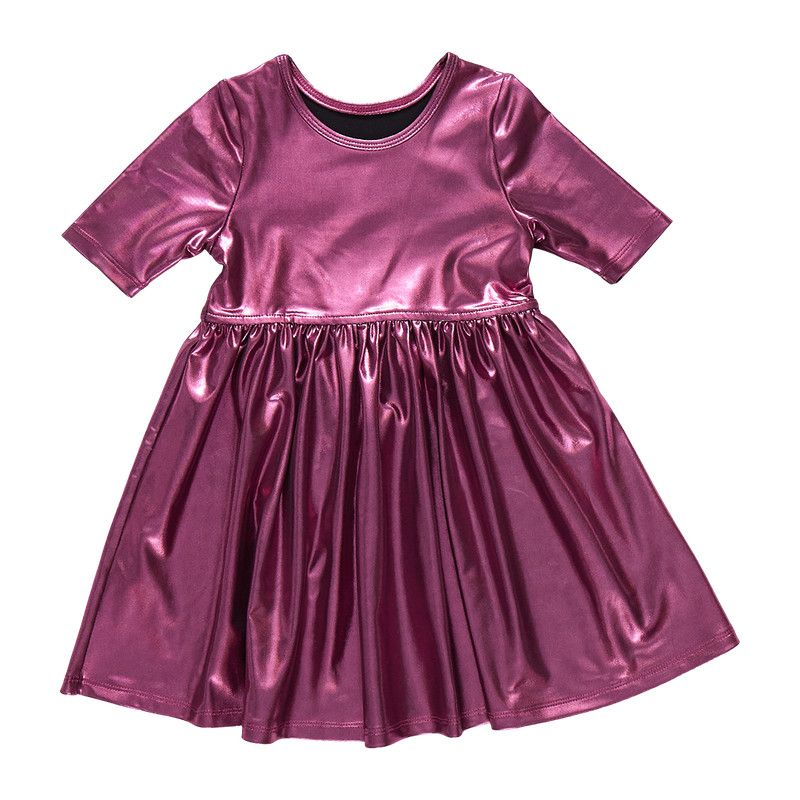 Steph Dress Pink Lame
