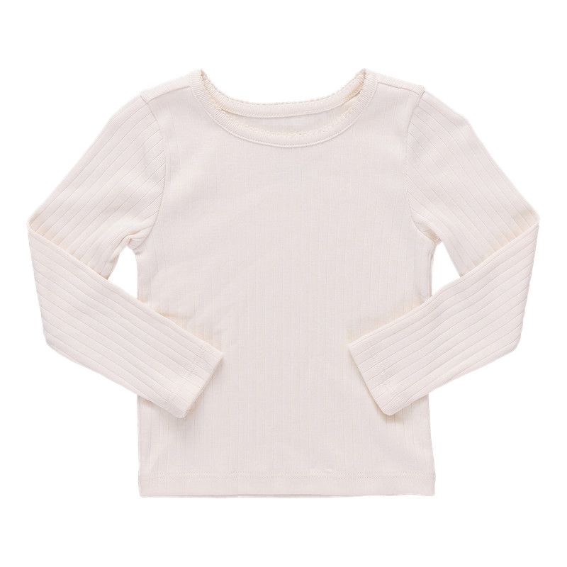 Seesaw Long Sleeve Rib T-Shirt Cream