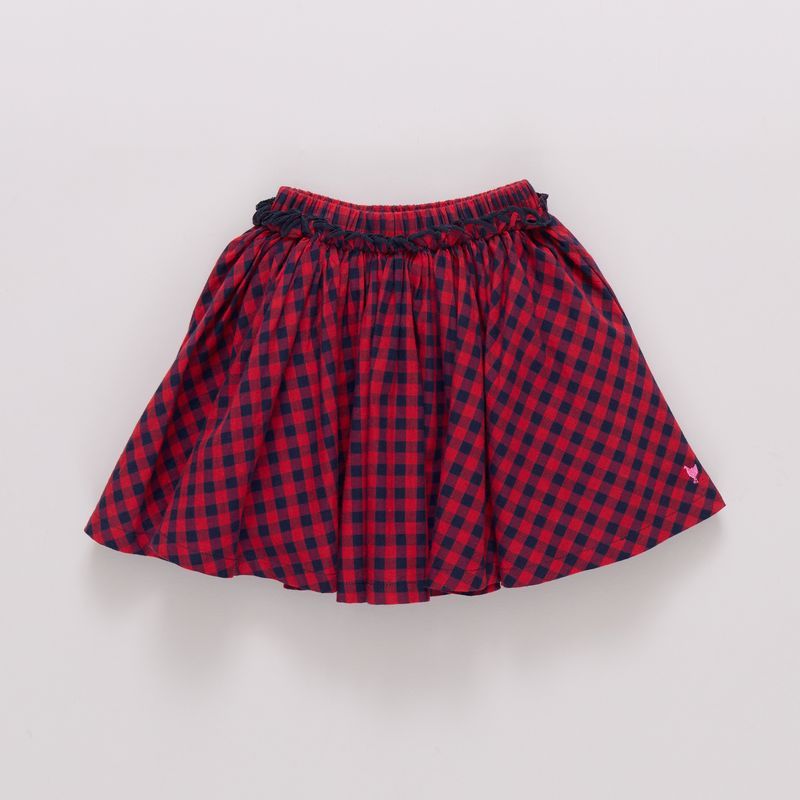 Gianna Skirt Red Blue Check