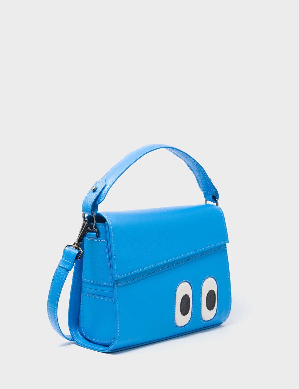 Anastasio Mini Crossbody Handbag Ibiza Blue Leather - Look Up