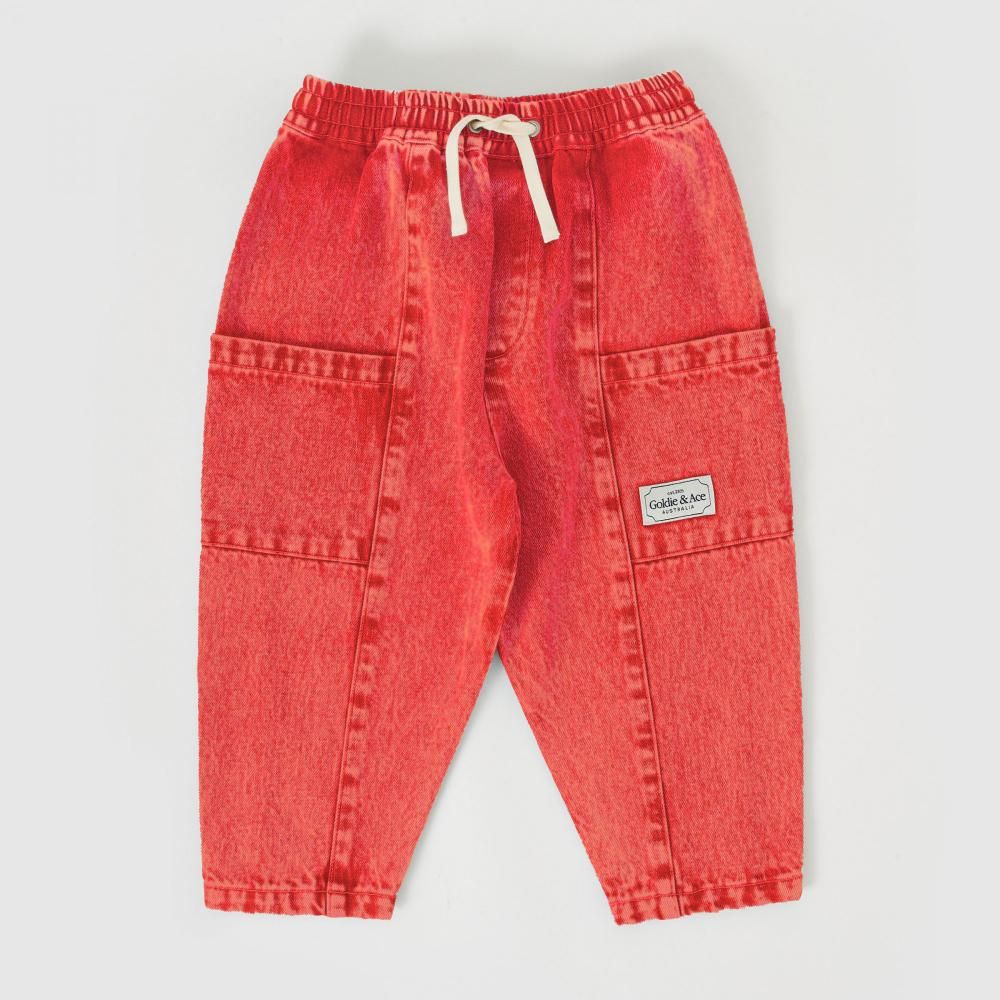 Kit Denim Pocket Pant Apple Red
