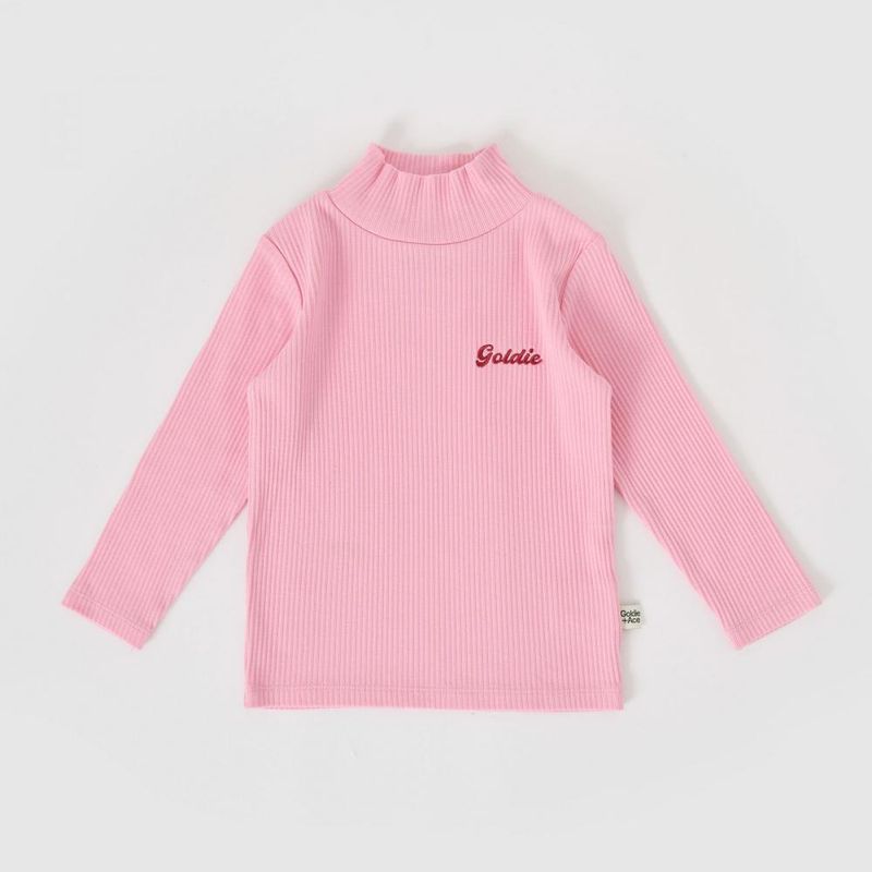 Embroidered Rib Skivvy Sweet Pea