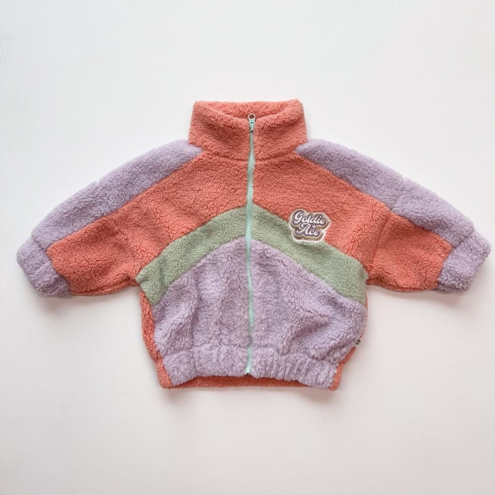 Frankie Sherpa Jacket Lilac/Peach/Mint