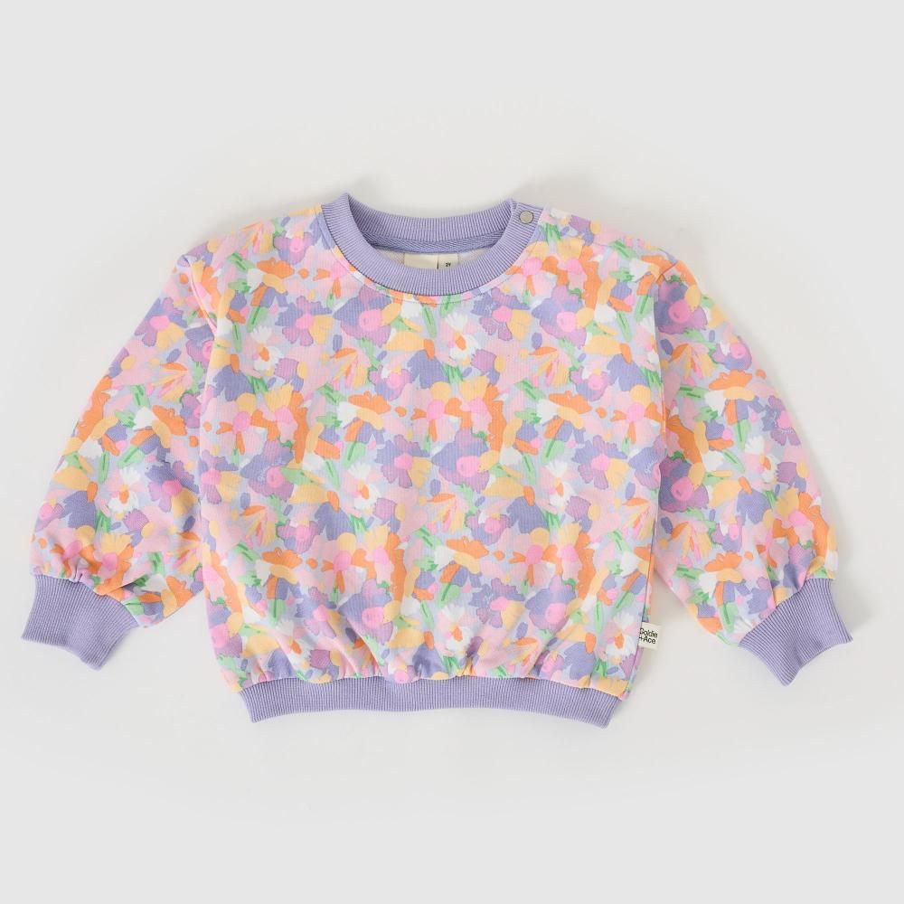 Pastel Bouquet Terry Sweatshirt
