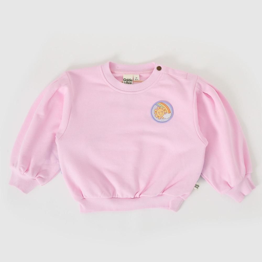 Over the Rainbow Puff Sleeve Sweater