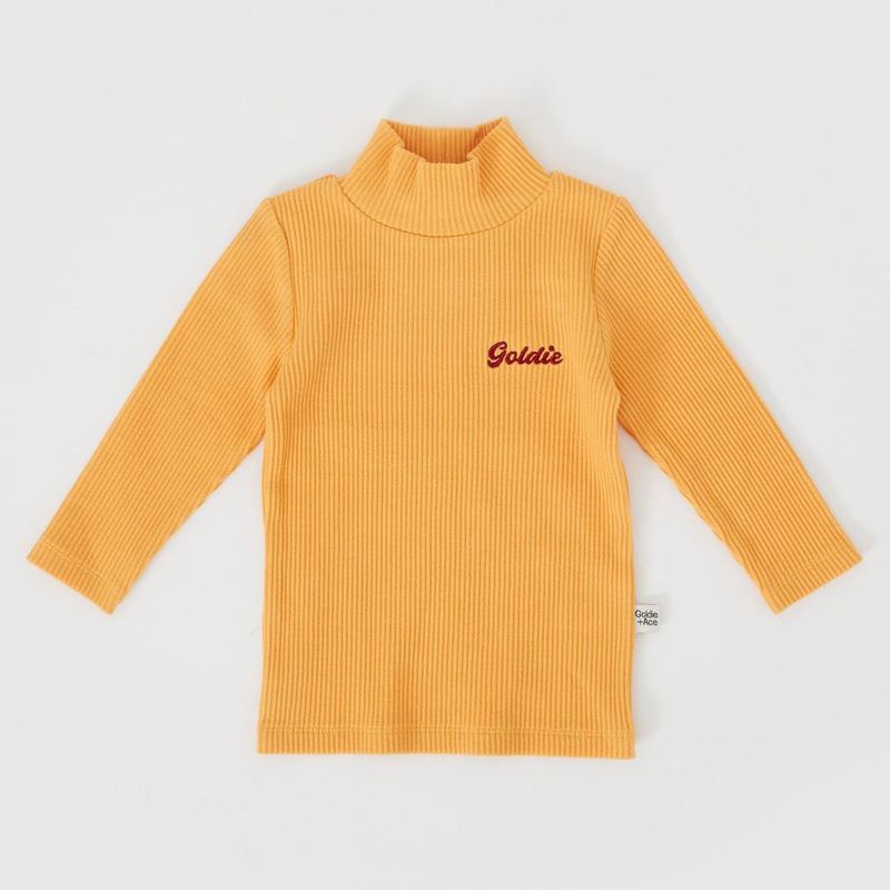 Embroidered Rib Skivvy Golden