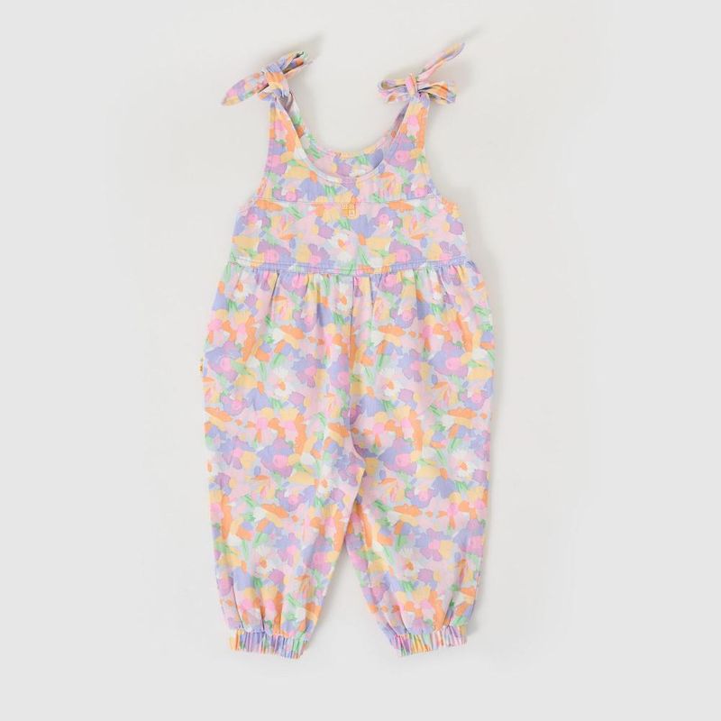 Pastel Bouquet Tiffany Tie Overalls
