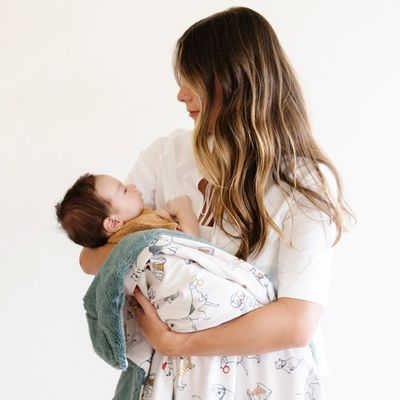 Minky/Lush Receiving Blankets Dogs