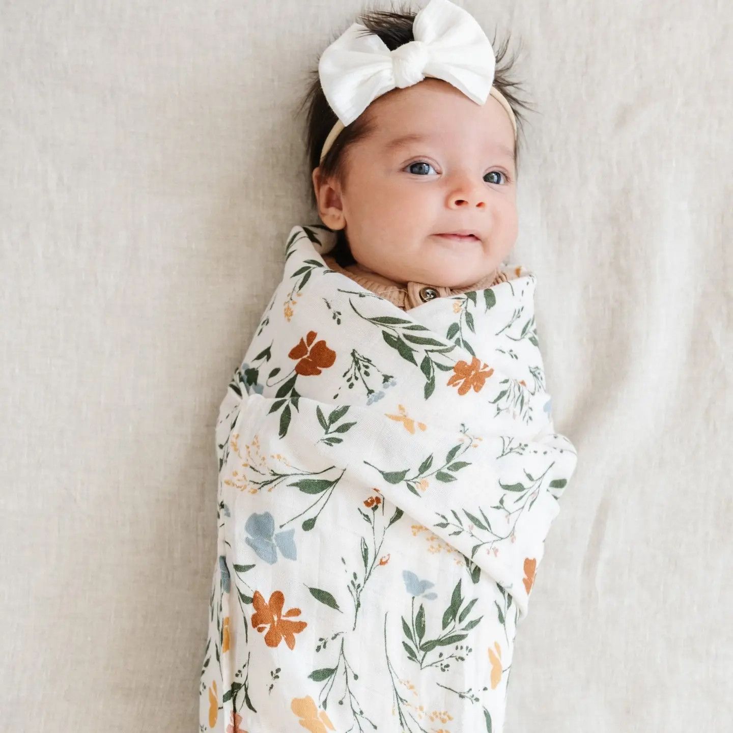 Bamboo Rayon Muslin Swaddles Fleurs