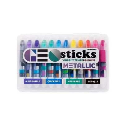 Geo Sticks Vibrant Tempera Paint Sticks - Metallic