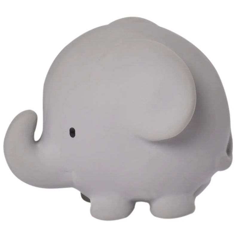 Elephant Organic Rubber Teether, Rattle &amp; Bath Toy