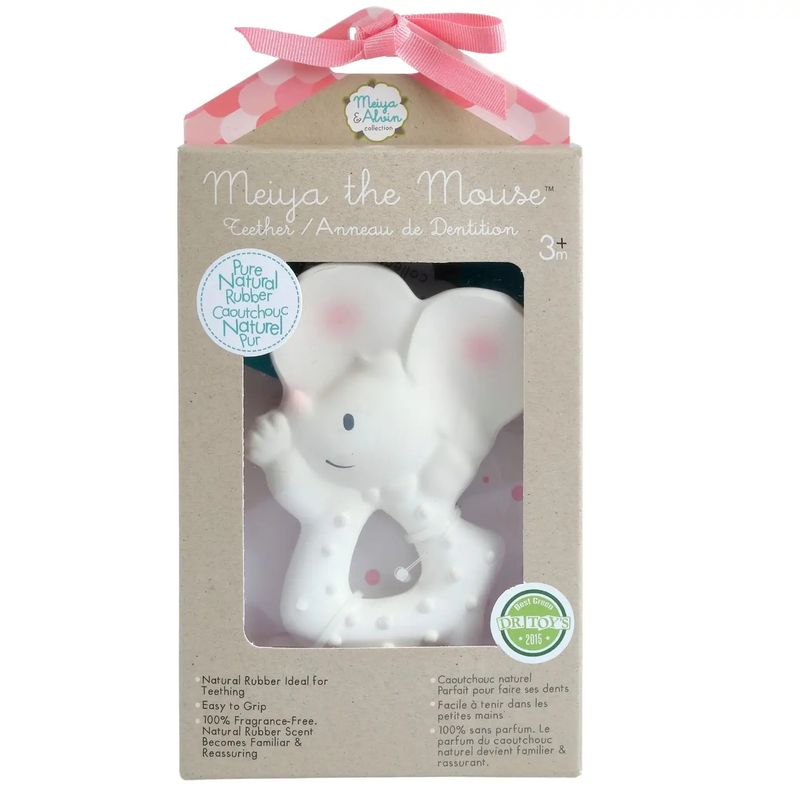 Meiya the Mouse Natural Rubber Teether