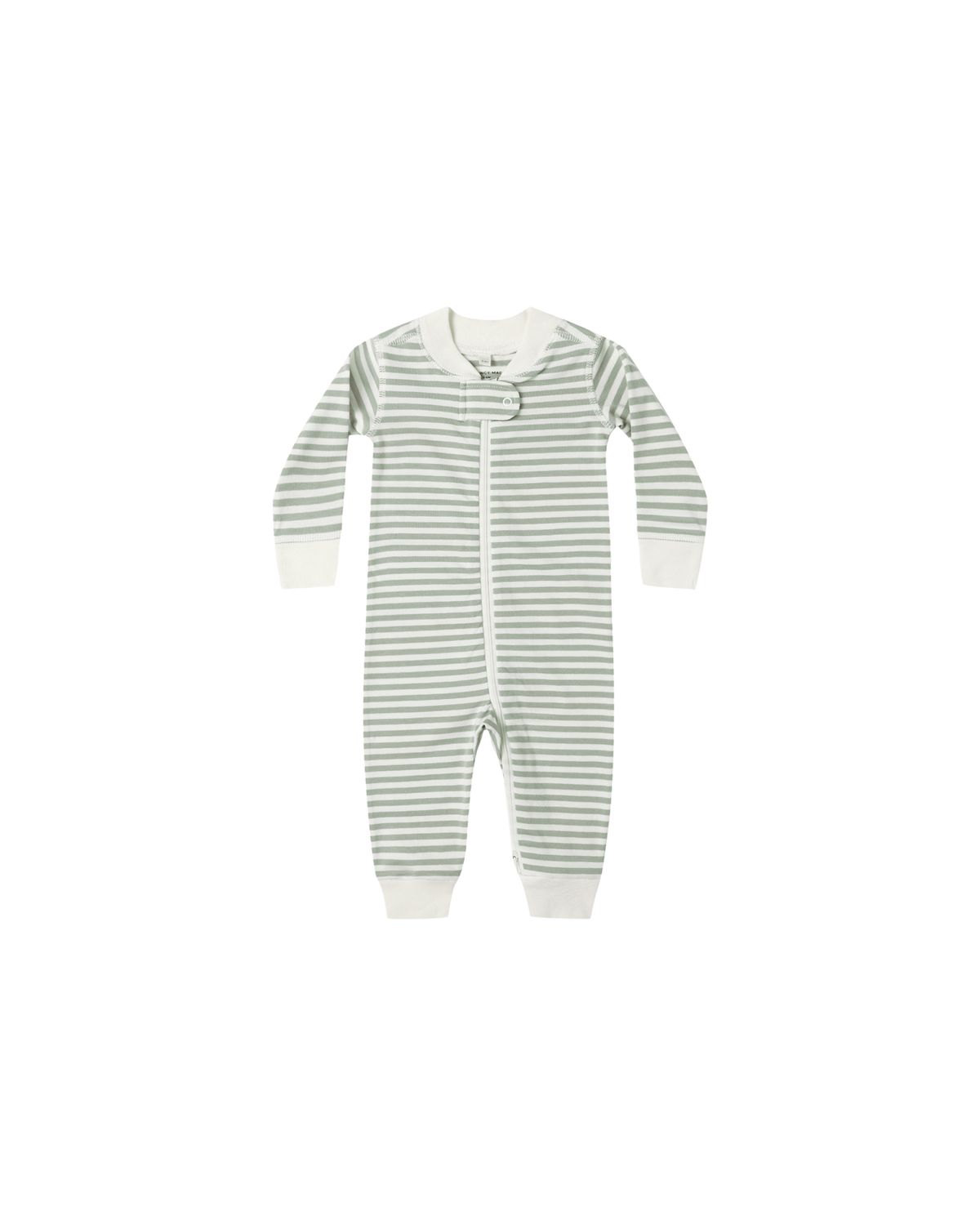 Zip Long Sleeve Sleeper Fern Stripe