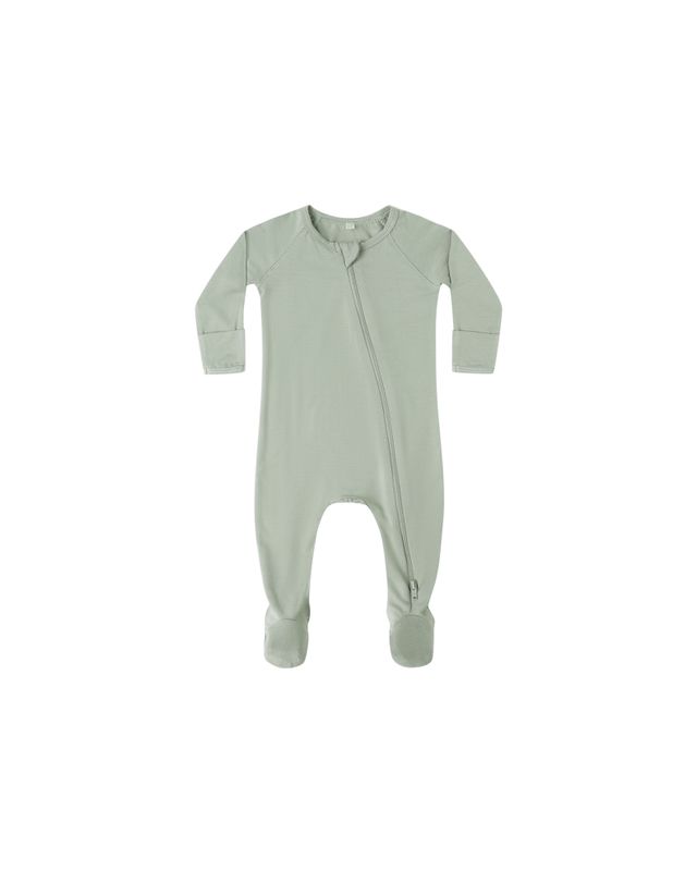 Bamboo Zip Footie Fern