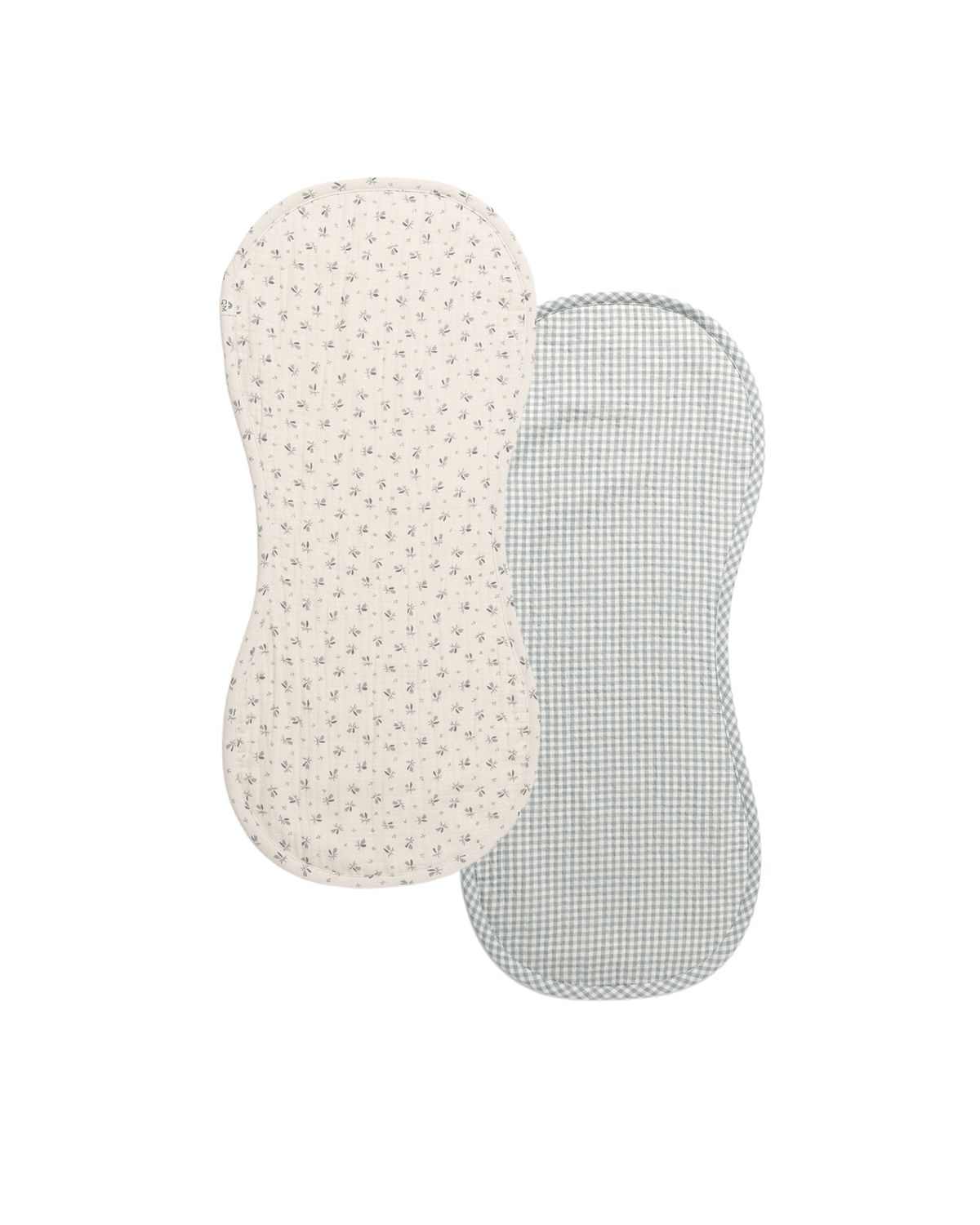 Burp Cloth, 2 Pack Bluebell, Blue Gingham