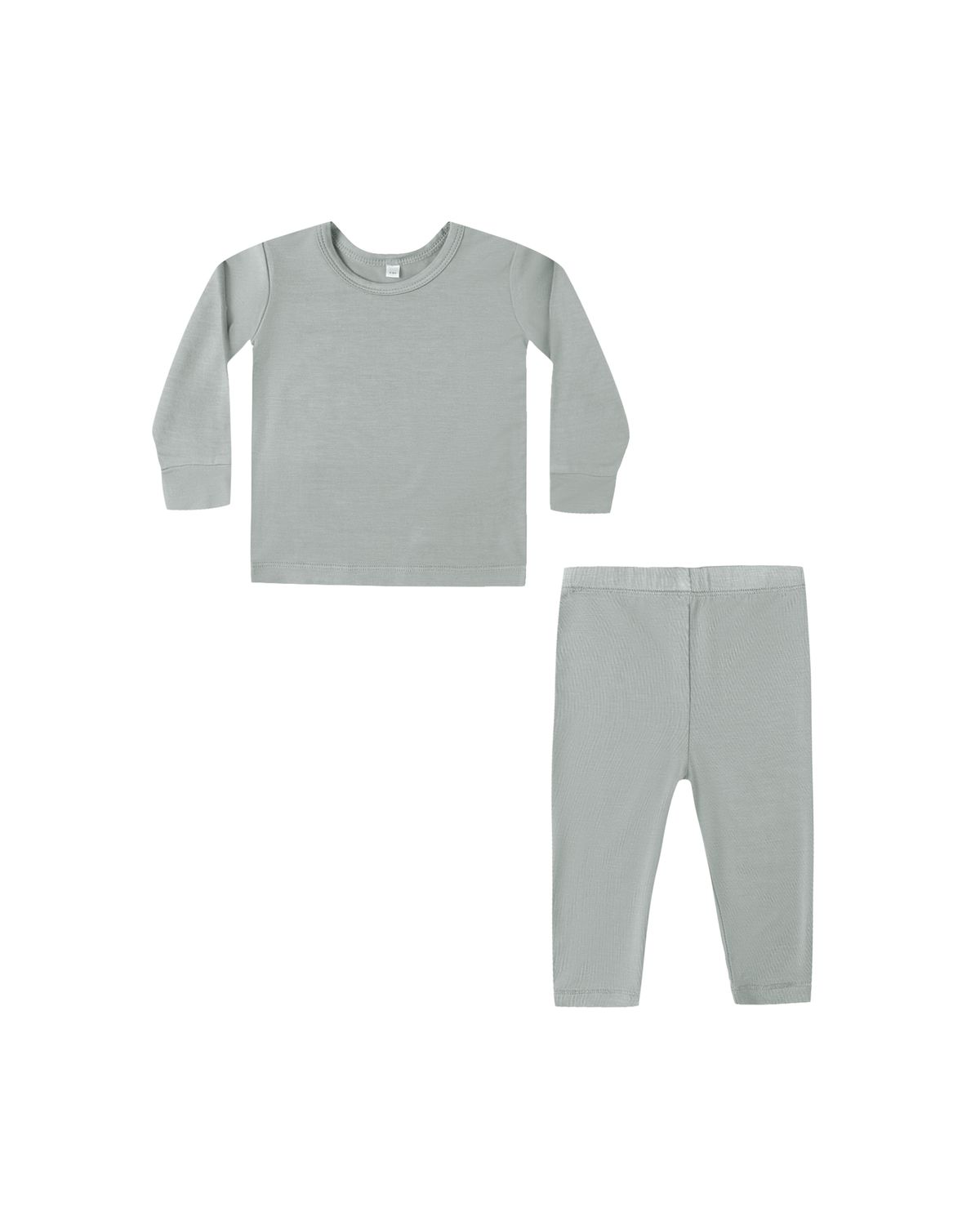 Bamboo Baby Pajama Set Steel Blue