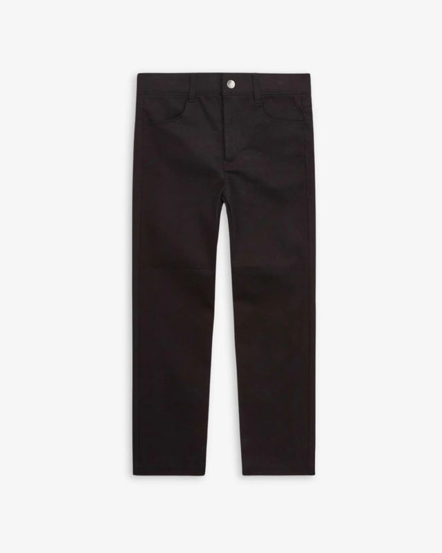 Skinny Twill Pants Black