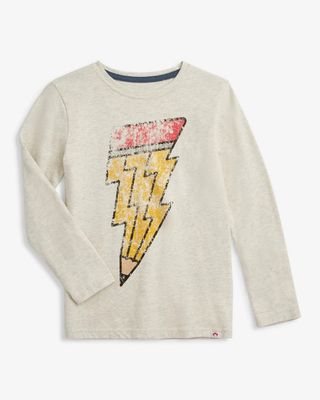 Graphic LS Tee Cloud Heather