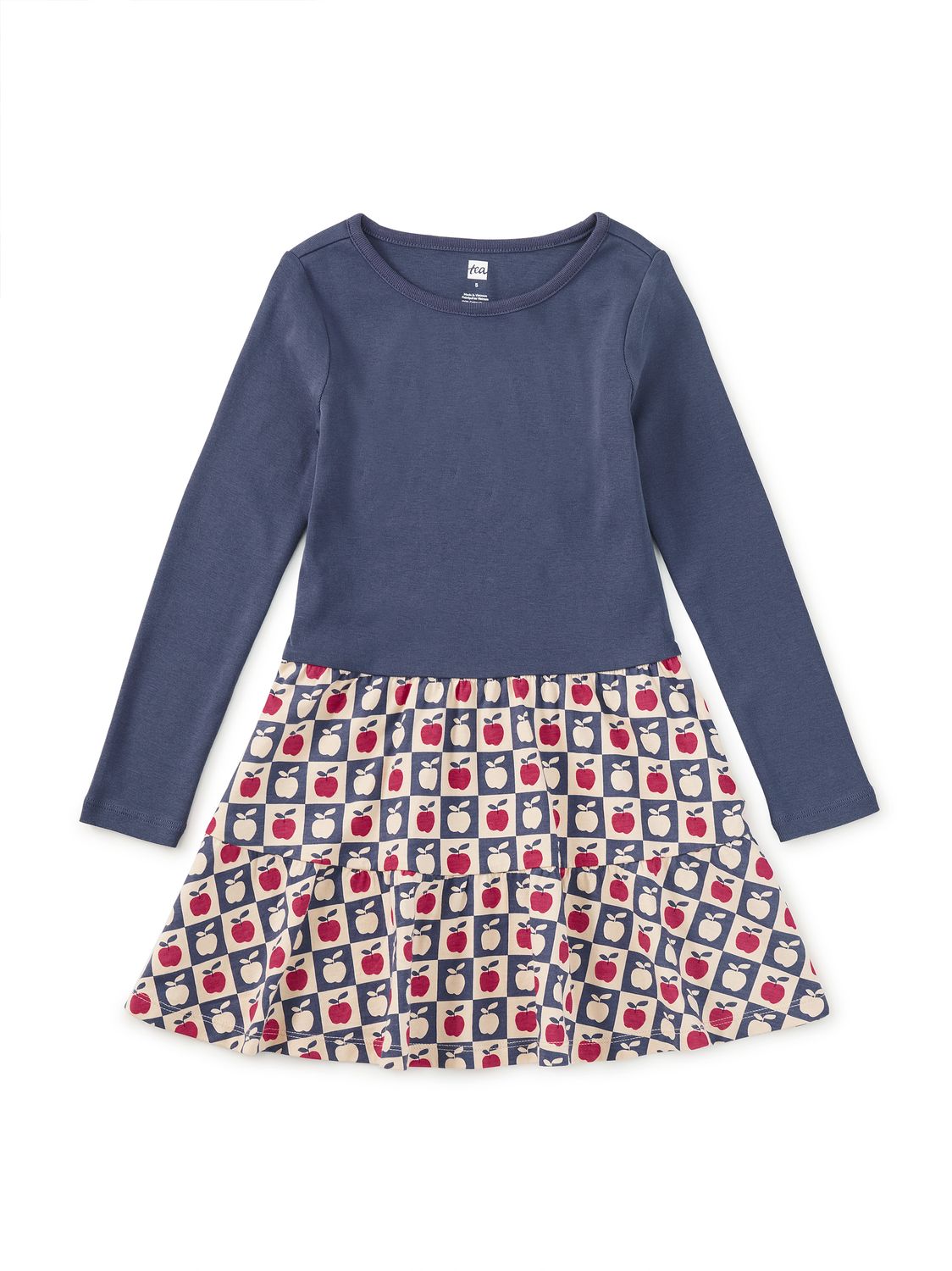 Tiered Skirted Twirl Dress Apple Checkerboard