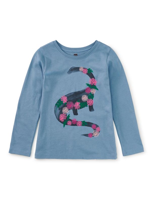 Dino Bouquet Graphic Tee Blue Tide