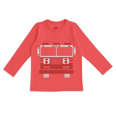 LS Graphic Tee Firetruck Red