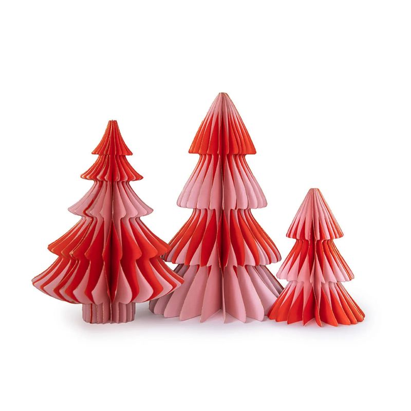 Pink &amp; Red Tree Honeycomb Set