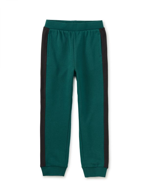Colorblock Stripe-Out Joggers Jade