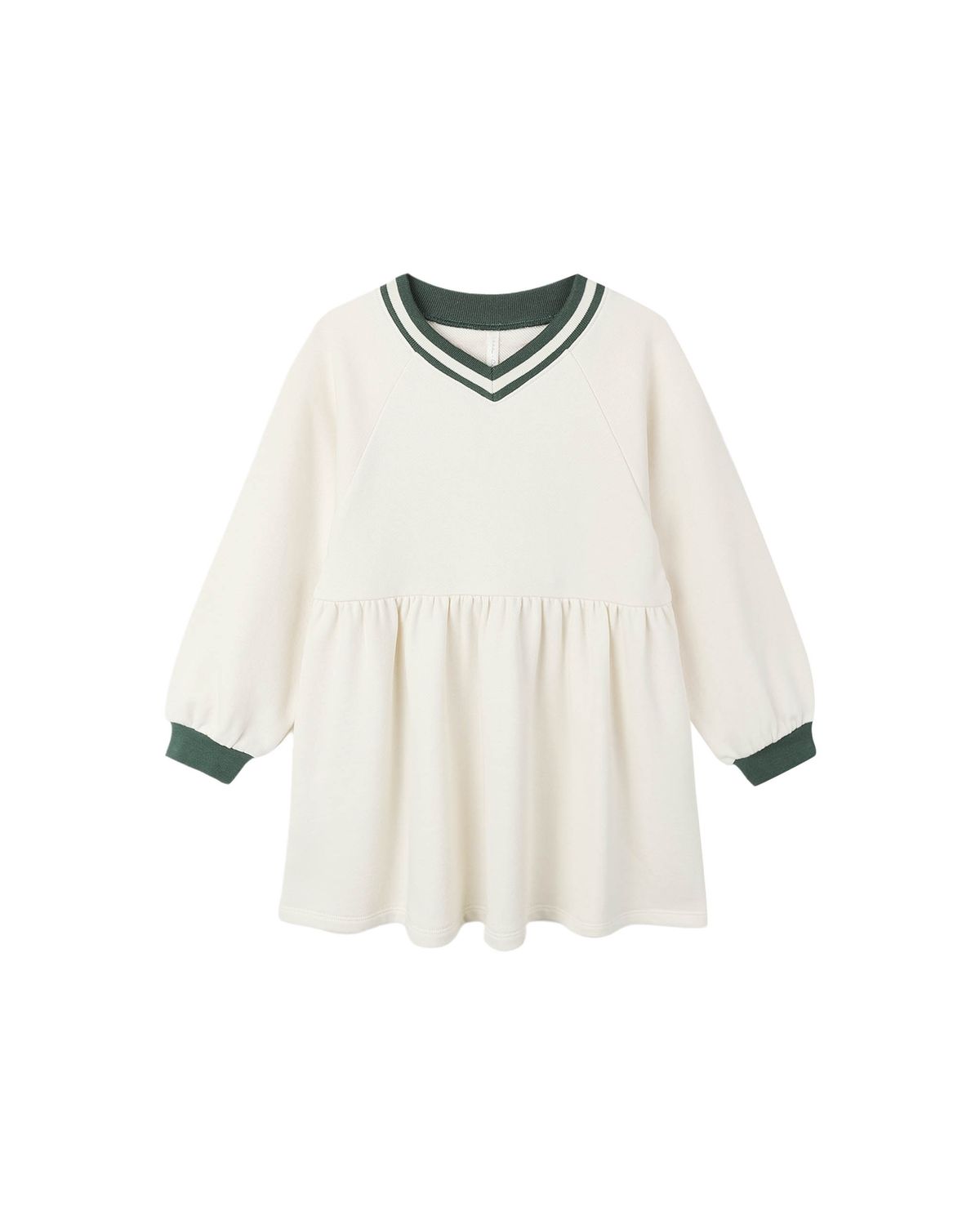 Raglan Sweatshirt Dress Natural