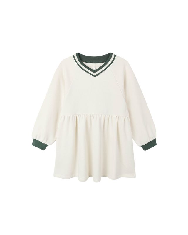Raglan Sweatshirt Dress Natural