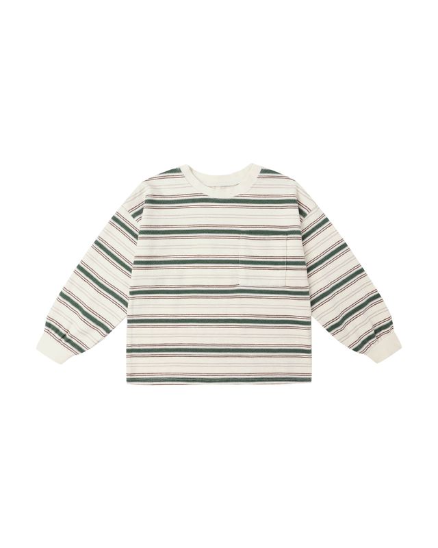 Relaxed Long Sleeve Tee Retro Stripe