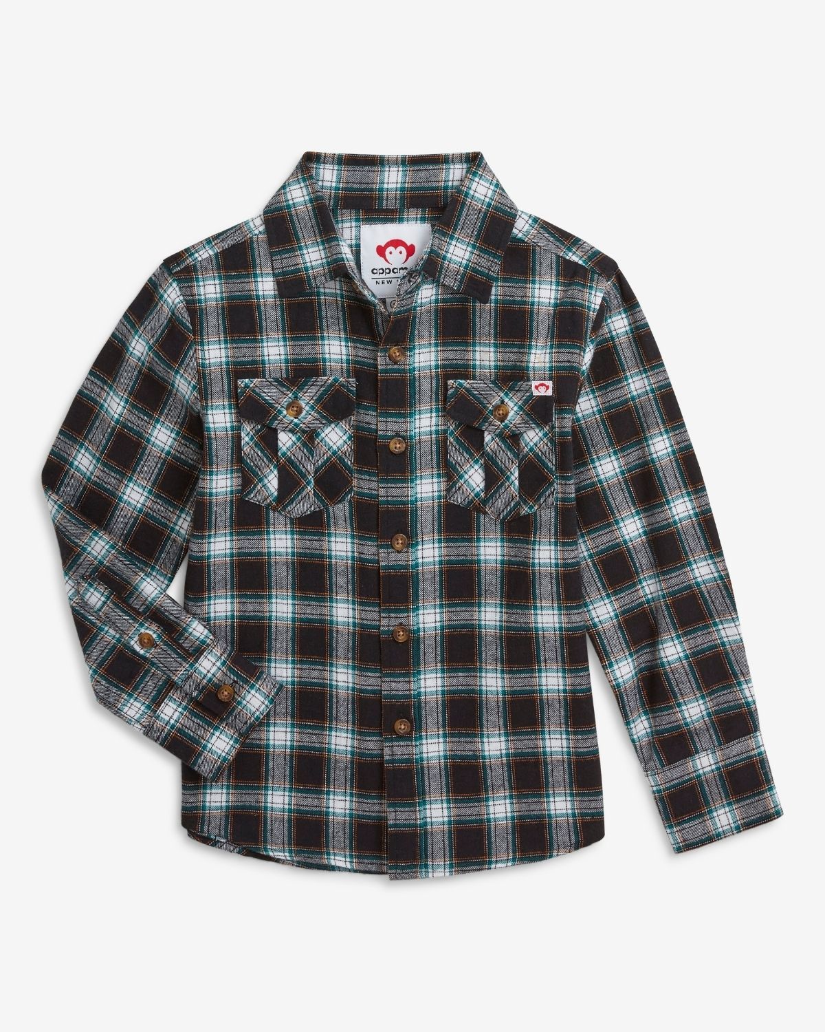 Flannel Shirt Black/Umber Check