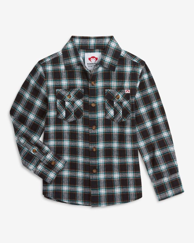 Flannel Shirt Black/Umber Check