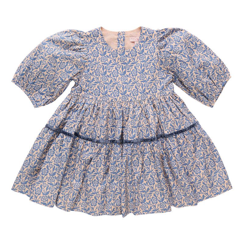 Maribelle Dress Blue Climbing Floral