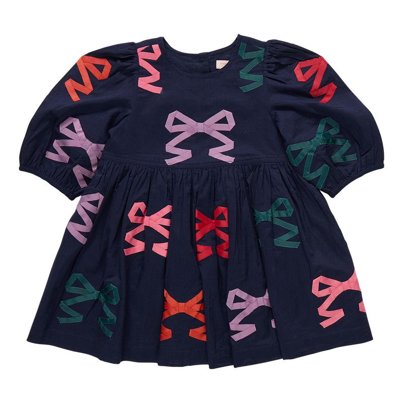 Brooke Dress Multi Bow Applique