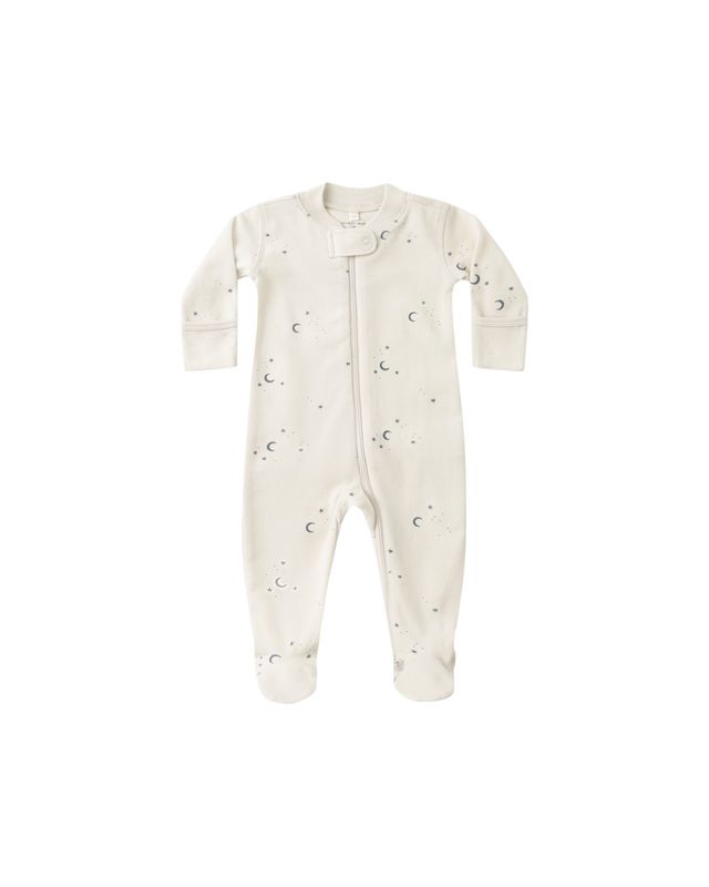 Zip Long Sleeve Sleeper Footie Moons