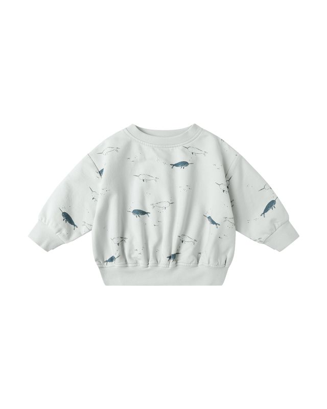 Relaxed Fleece Sweatshirt Narwhals