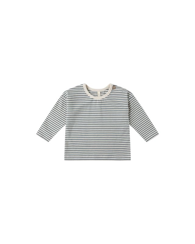 Long Sleeve Tee Ocean Micro Stripe