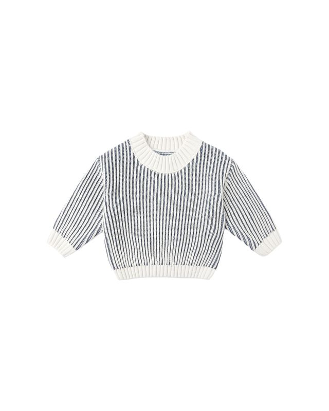 Relaxed Knit Sweater Ocean