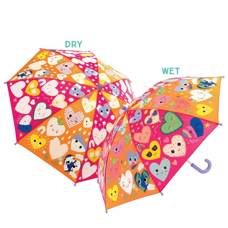 Color Change Umbrella Hearts
