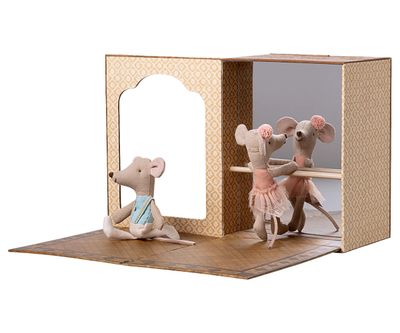 Ballet Mice in Dance Studio, Little Sister and Brother