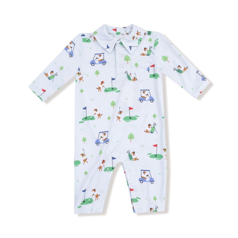 Dog Gone Golf Polo Romper