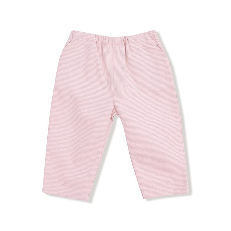 Veiled Pink Cord Pant W/ Heart Pockets