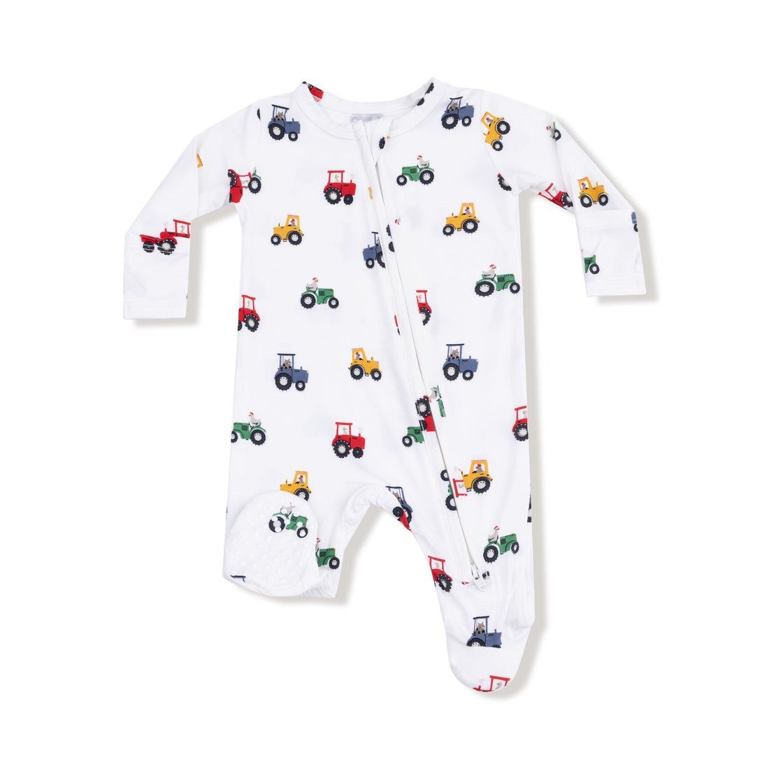 Mini Tractors 2-Way Zipper Footie