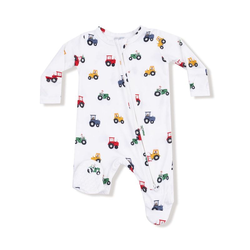Mini Tractors 2-Way Zipper Footie