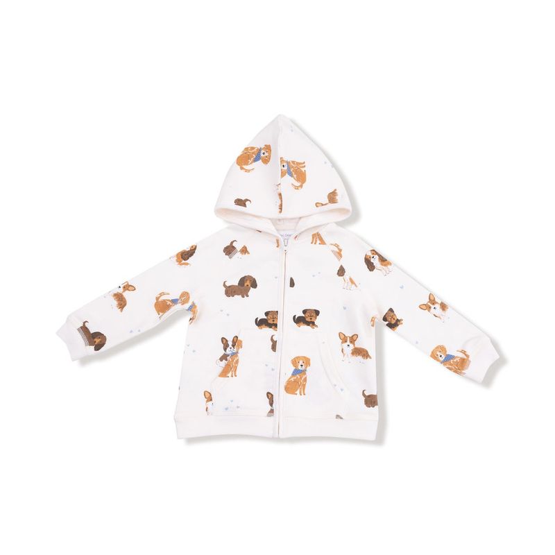 Best Friend Dogs French Terry Uni Zip Hoodie